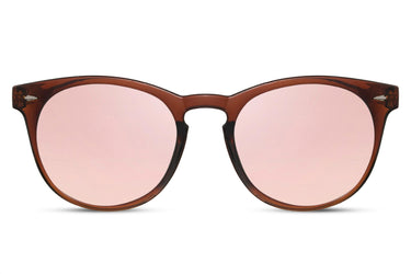 Heart-shaped sunglasses with pink lenses